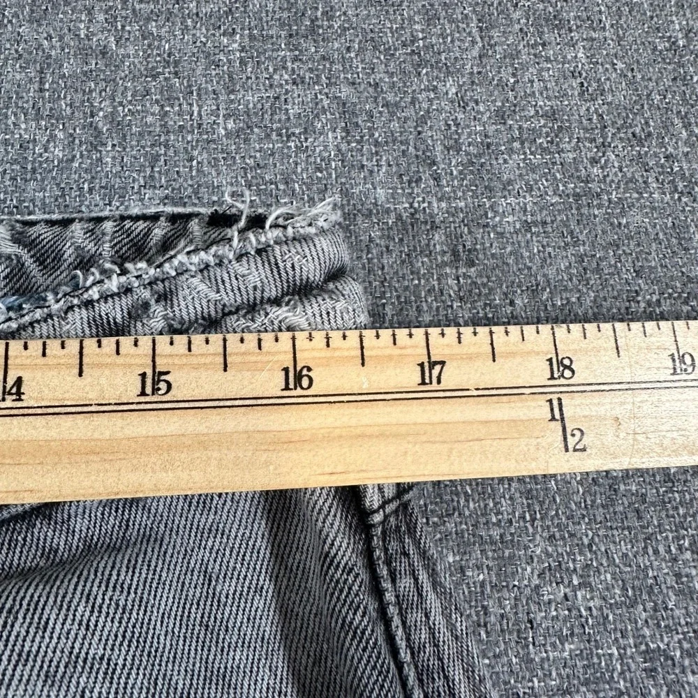 Empyre Loose Fit Skate Jeans Grey Washed Baggy Wide Leg Denim Mens 32 Y2K Style - Picture 6 of 11